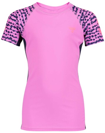 Hummel bade t-shirt Zap pink sunprotect +50 pige