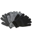 ZigZag Handsker Neckar Knitted 3-Pack Gloves Sort-Grå Børn