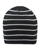 ZigZag Hue Freddie Knitted Hat Sort-Sølv Børn